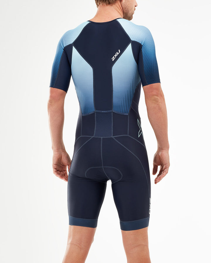 Pánská triatlonová kombinéza 2XU PERFORM FULL ZIP SLEEVED